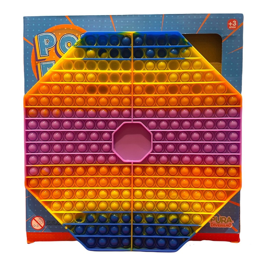 Pop It Tabuleiro Jogo com Dados 4 quatro jogadores Fidget Toys