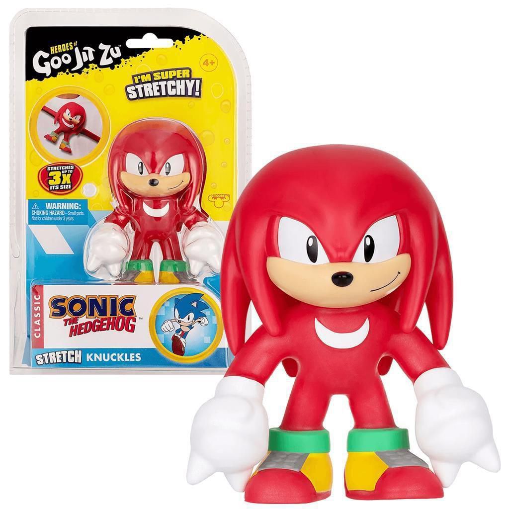 Boneco Sonic Vermelho produzido em Vinil e com cabeça