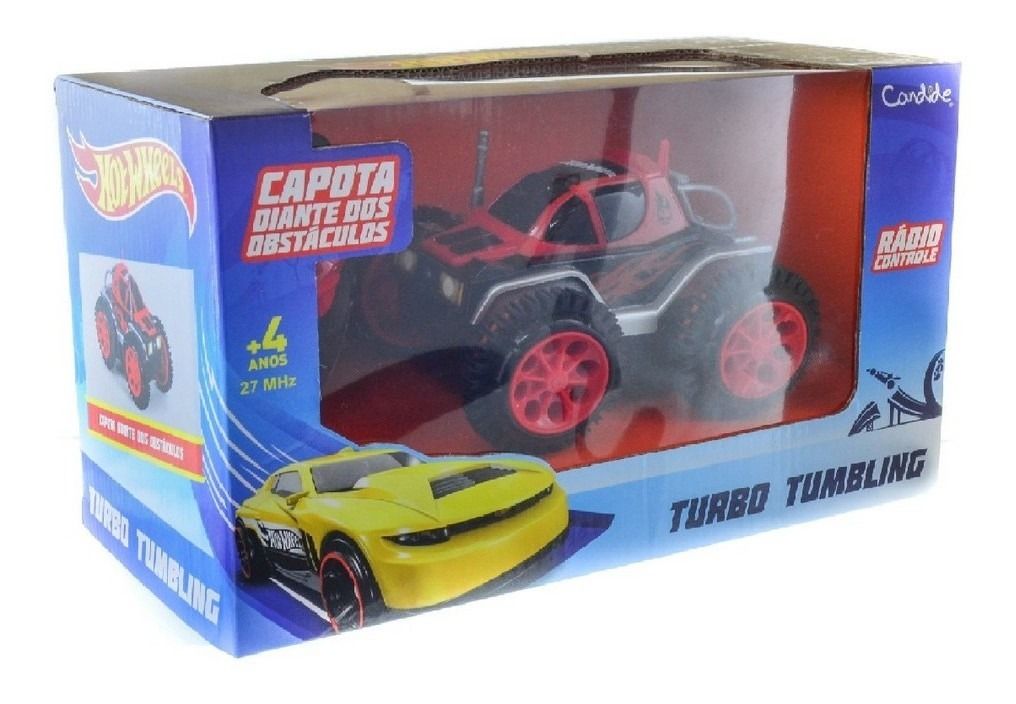 Carrinho Controle Remoto Hot Wheels Turbo Tumbling Candide em Promoção na  Americanas