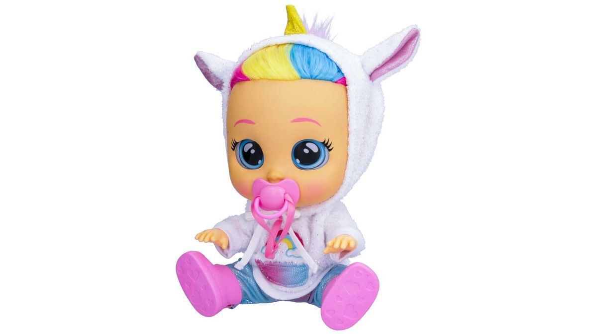 Boneca Cry Babies Dressy Dreamy Unicórnio BR2076- Multikids