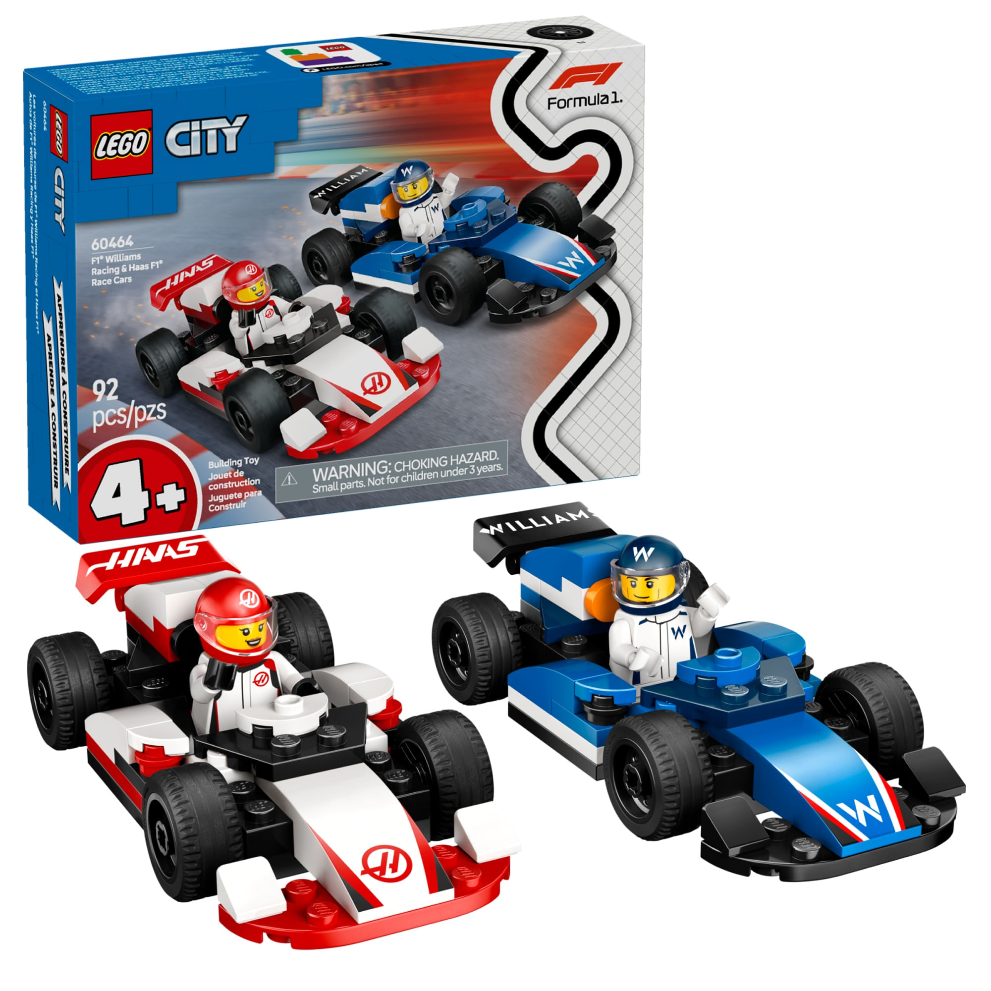 LEGO CITY 60464 FORMULA 1 HAAS WILLIAMS - Melhor Loja de
