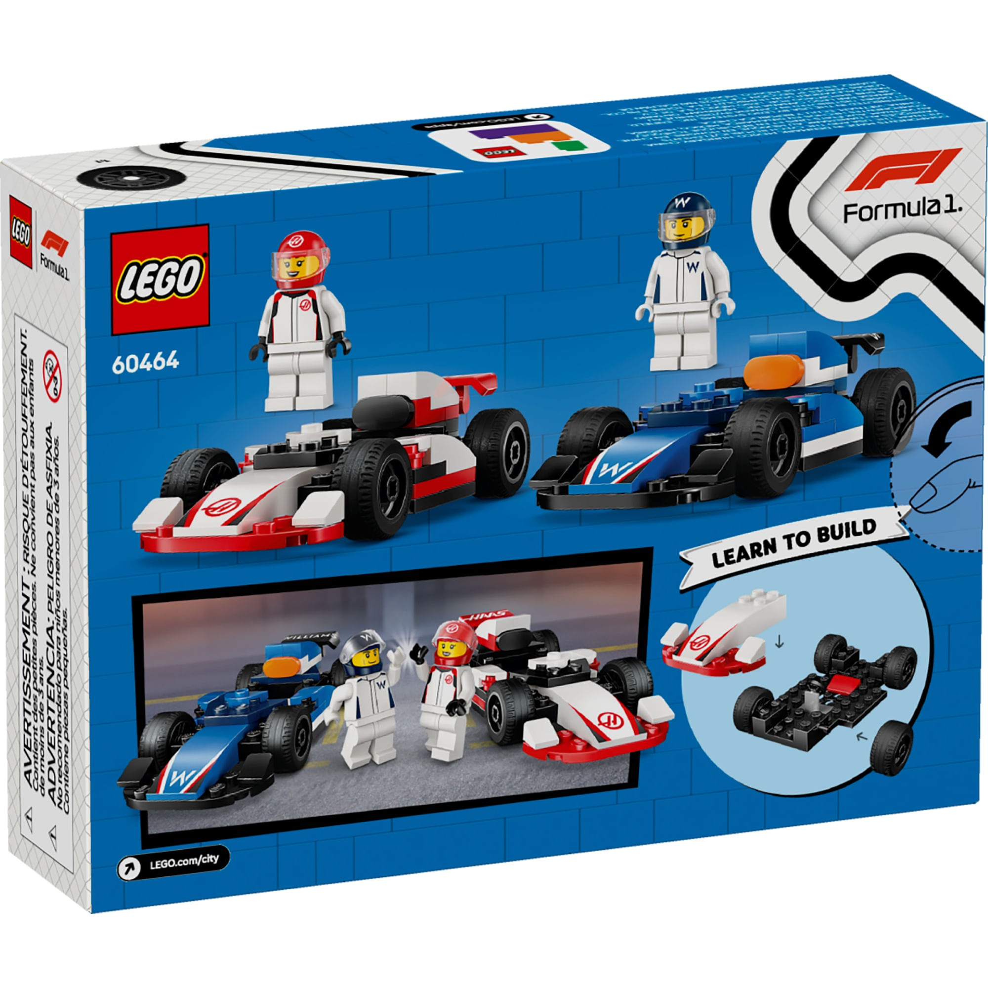 LEGO CITY 60464 FORMULA 1 HAAS WILLIAMS - Melhor Loja de