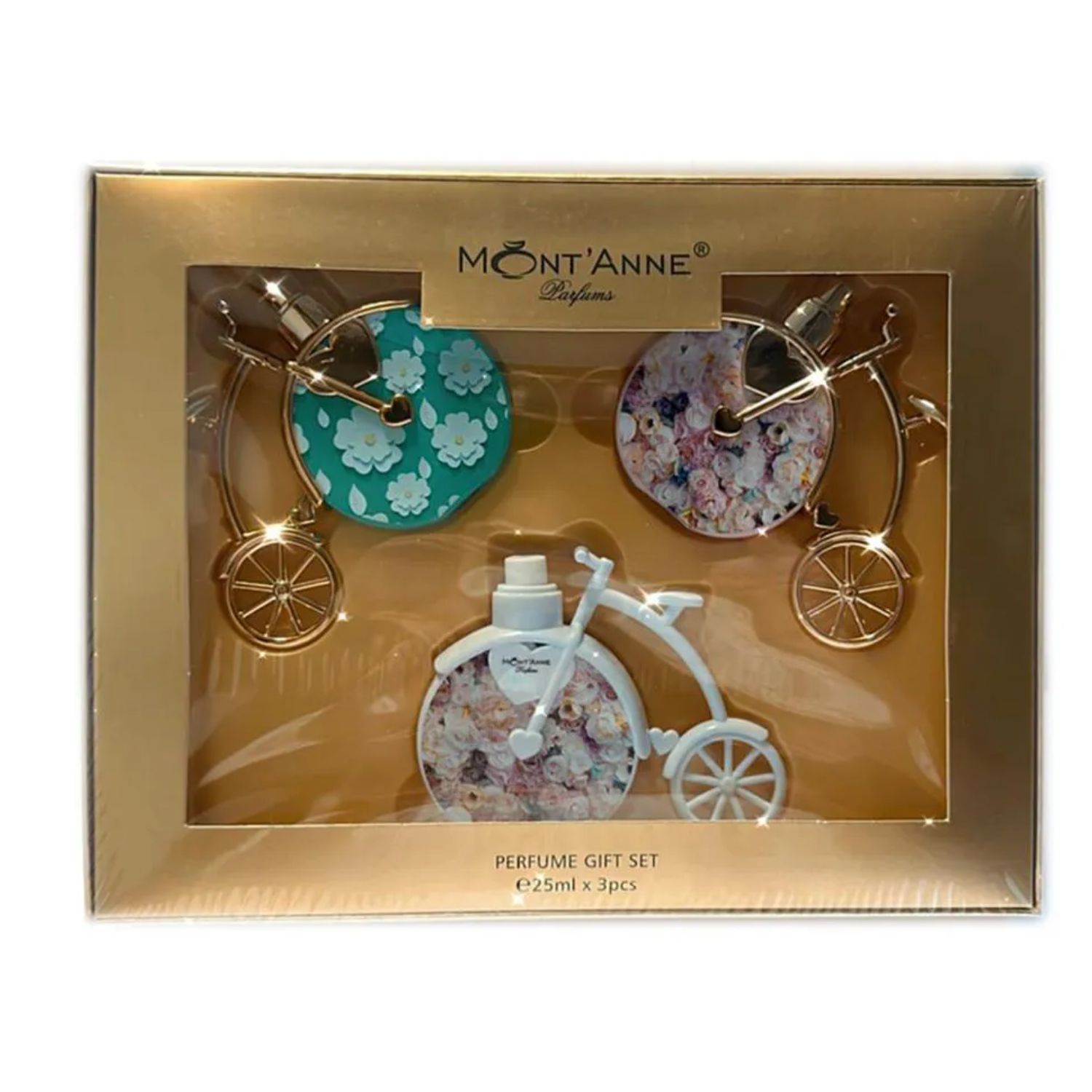 KIT 3 PERFUMES MONT ANNE GIFT SET KIT C/3 DE 25ml - Florisbela