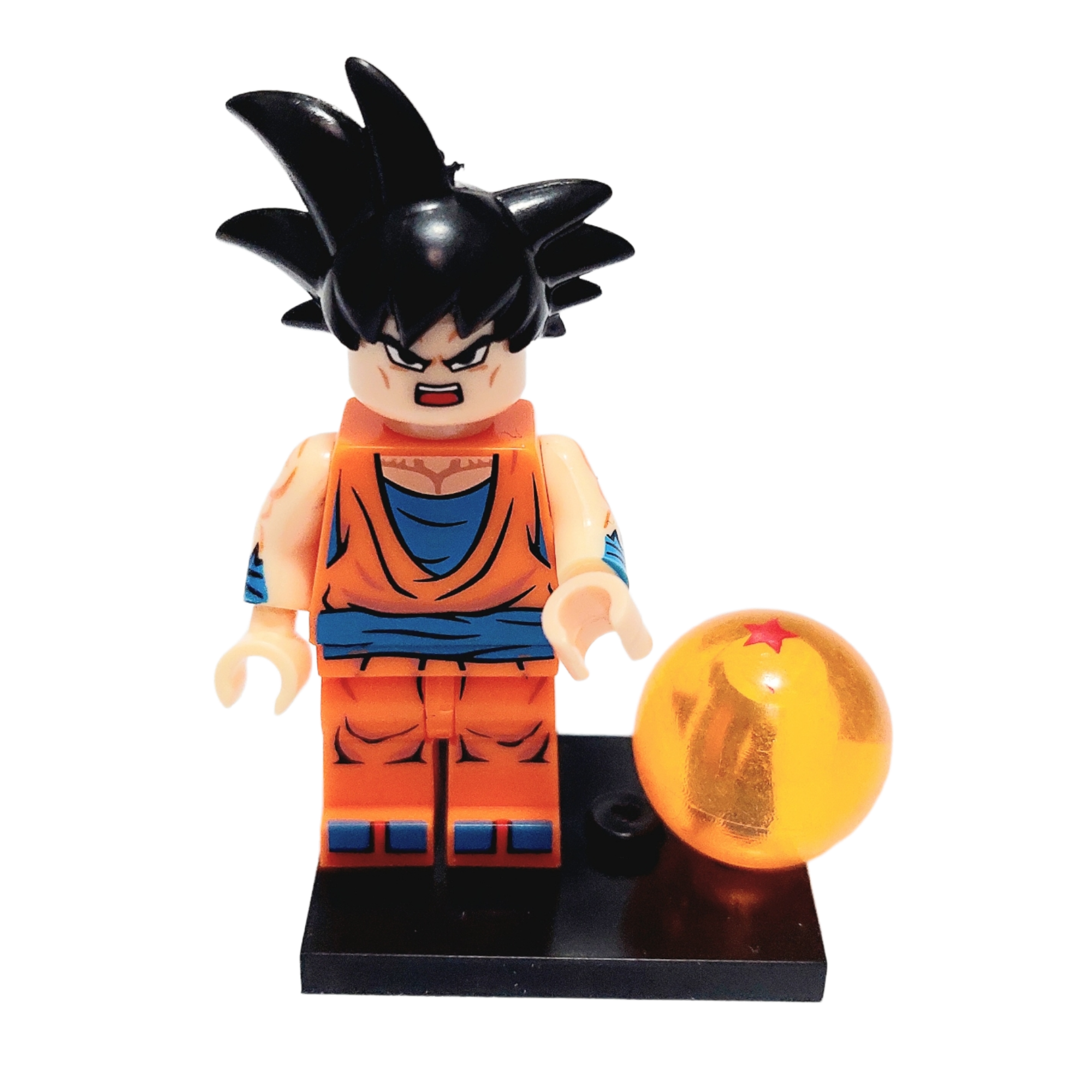 Boneco Bloco Montar Goku Instinto Superior Dragão Ball