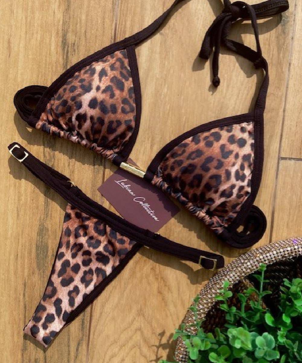 Biquíni Rio Fita Animal Print Coconut Beachwear Store Desenvolvemos peças delicadas, versáteis