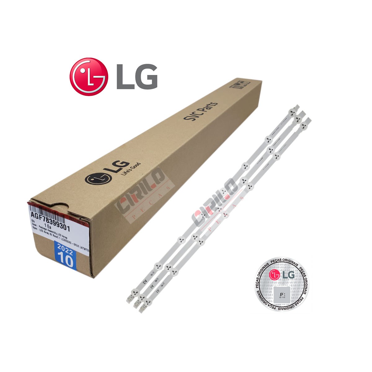 Barre Strip Led Sostitutive Per LG 32LN5700 32LN570R 6916L-1438A 6916L - Foto 7