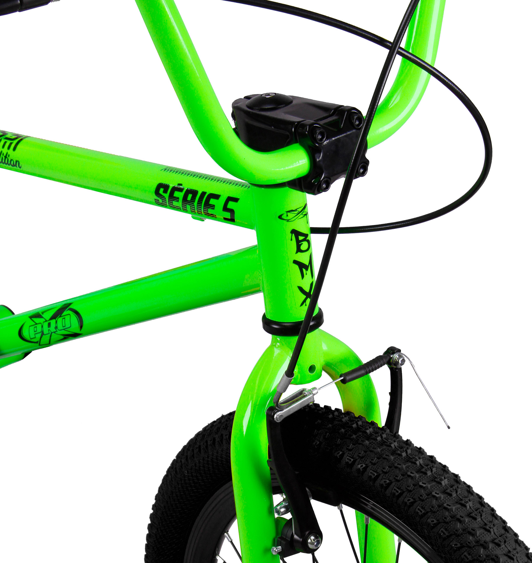Bicicleta Pro-X BMX Aro 20 Série 5 - Verde Neon - Pro-X Bikes