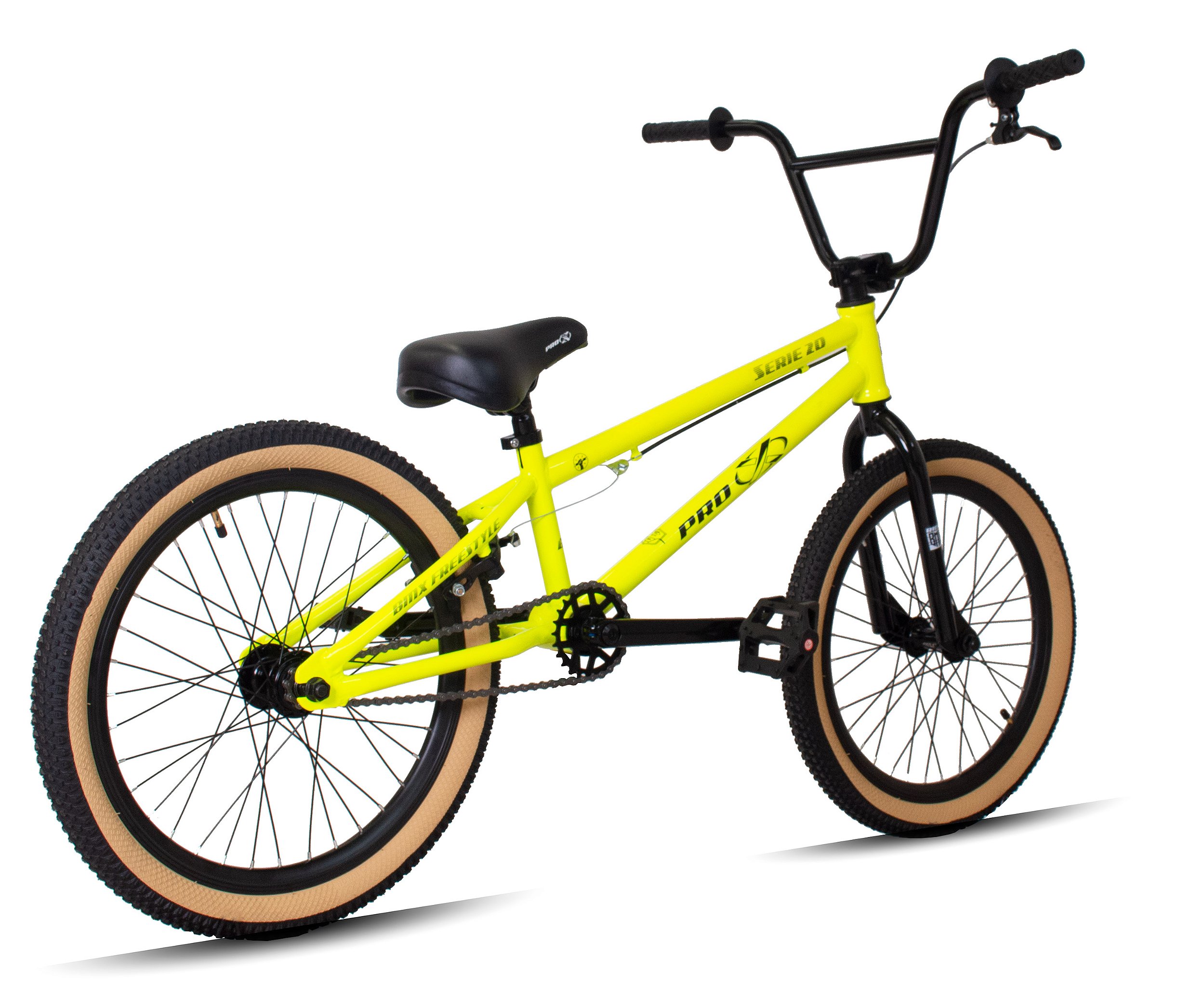 Bicicleta Pro-X Serie 20 - 2024 Eixo 14mm Freios U-Brake - Amarelo