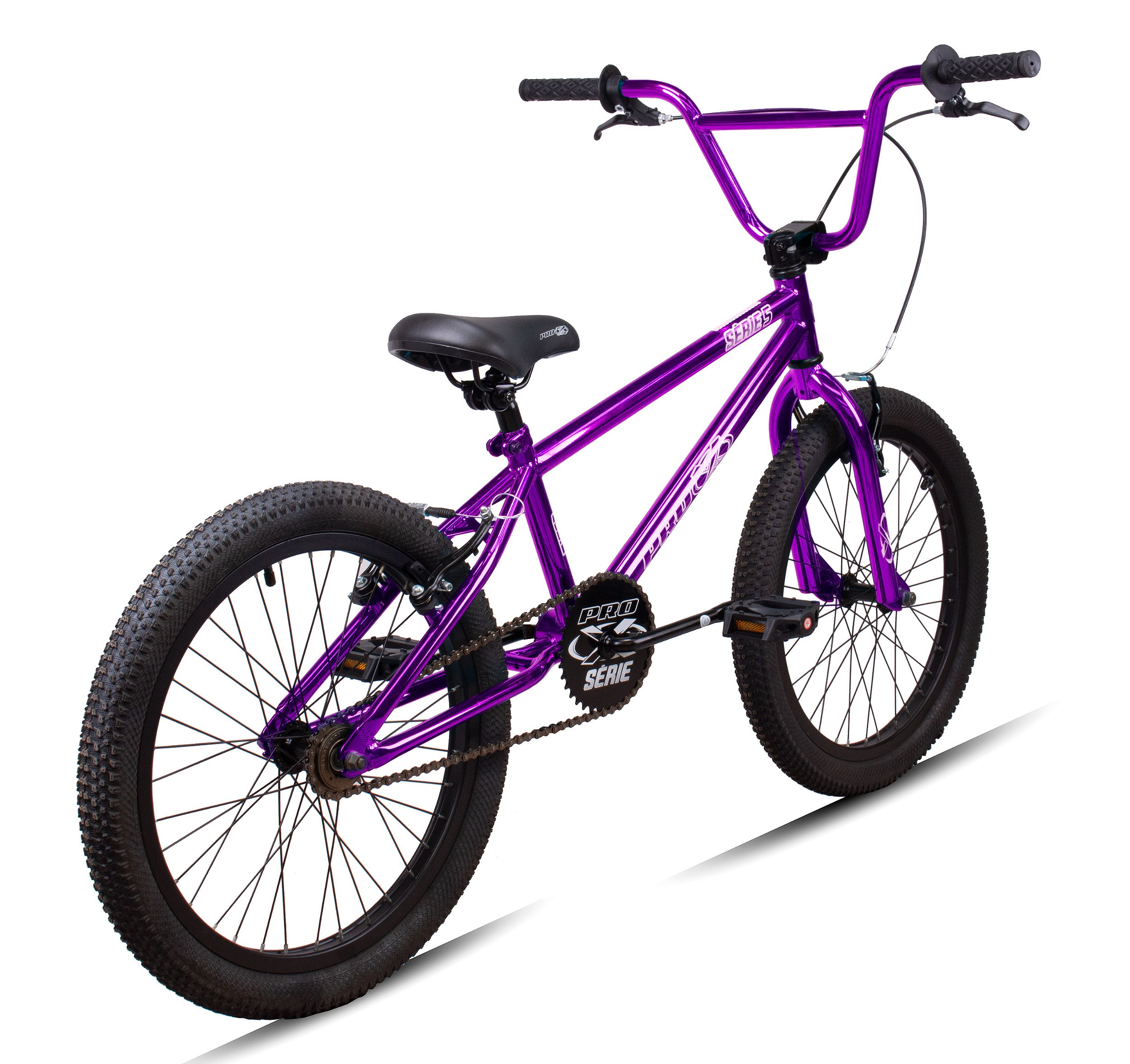 Bicicleta Aro 20 Série 5 Color Cromo BMX - Pro-X Bikes - BMX Nova Era