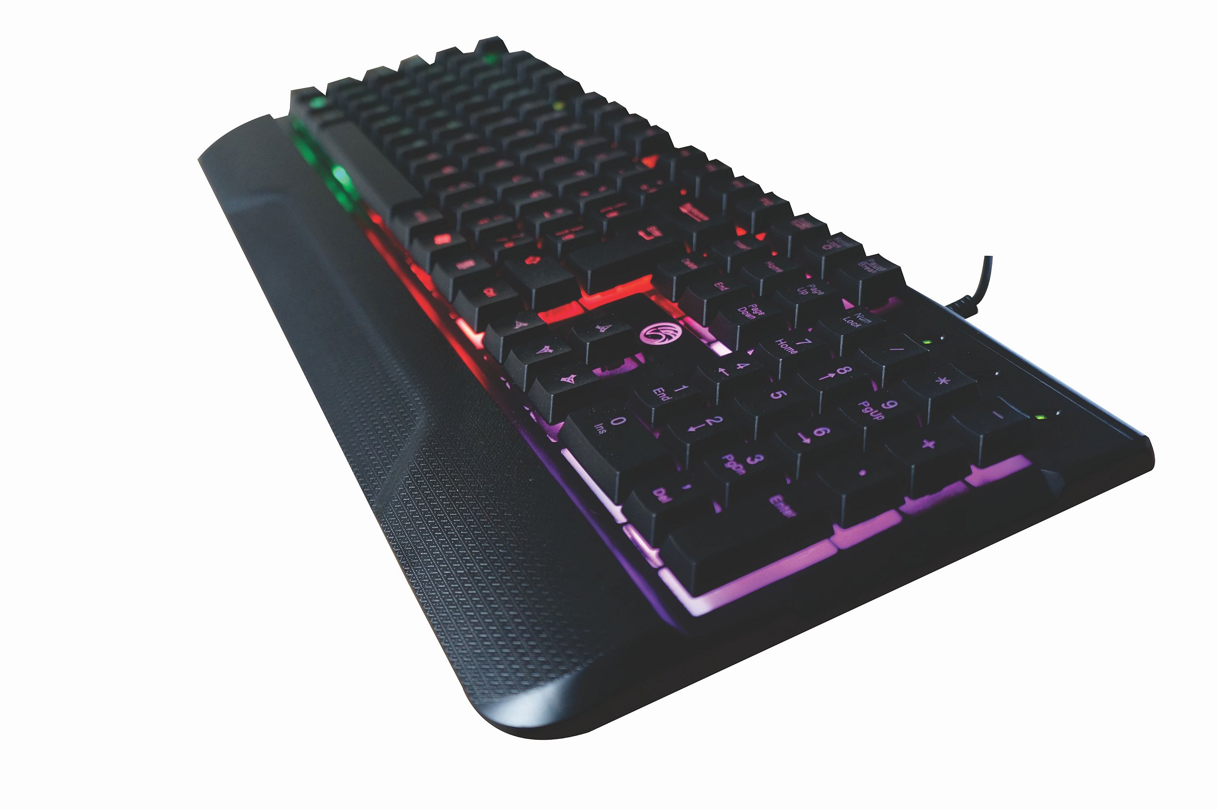 TECLADO USB BRAZILPC SEMI MECANICO GAMER BPC-K7038 PRETO COM