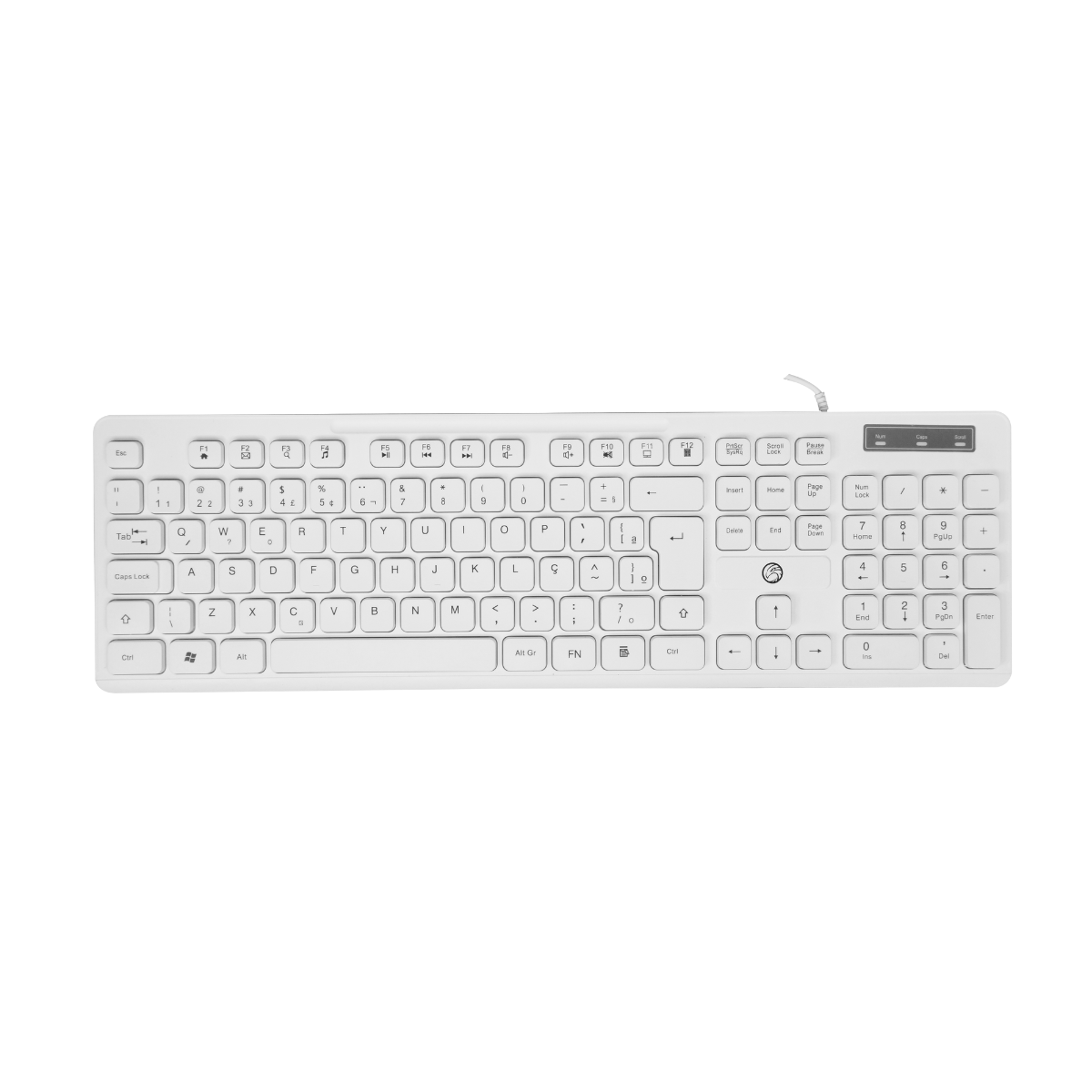 KIT COM FIO TECLADO/MOUSE BRAZILPC BPC-8269/M300 USB BRANCO - GPJ