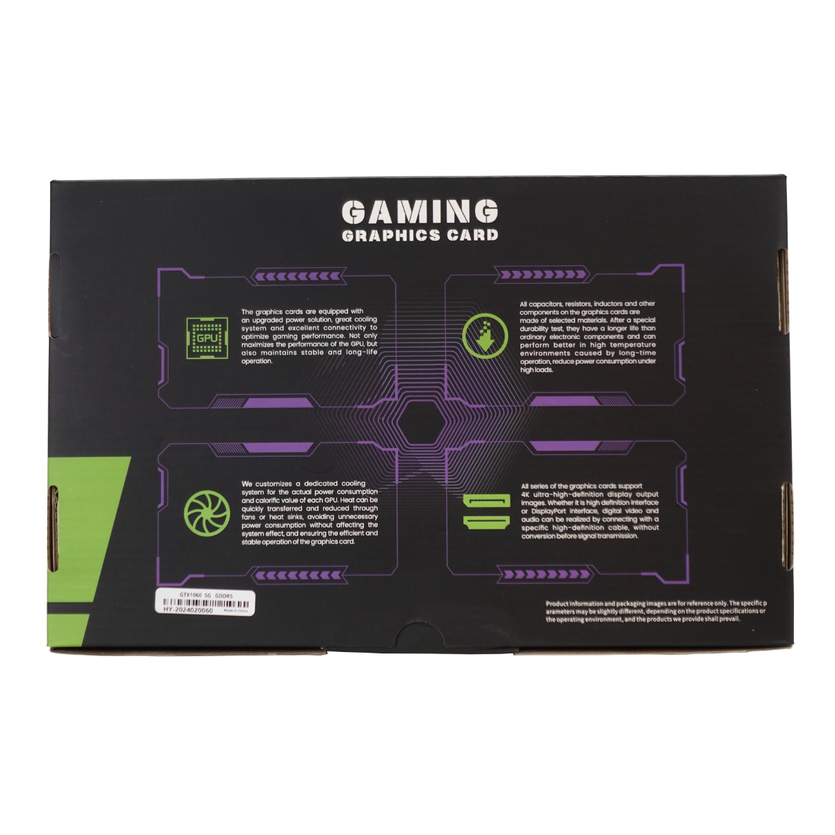 VGA PCI EXP. 5GB/160BITS GTX1060 GATES X1060-5GB DDR5 - GPJ