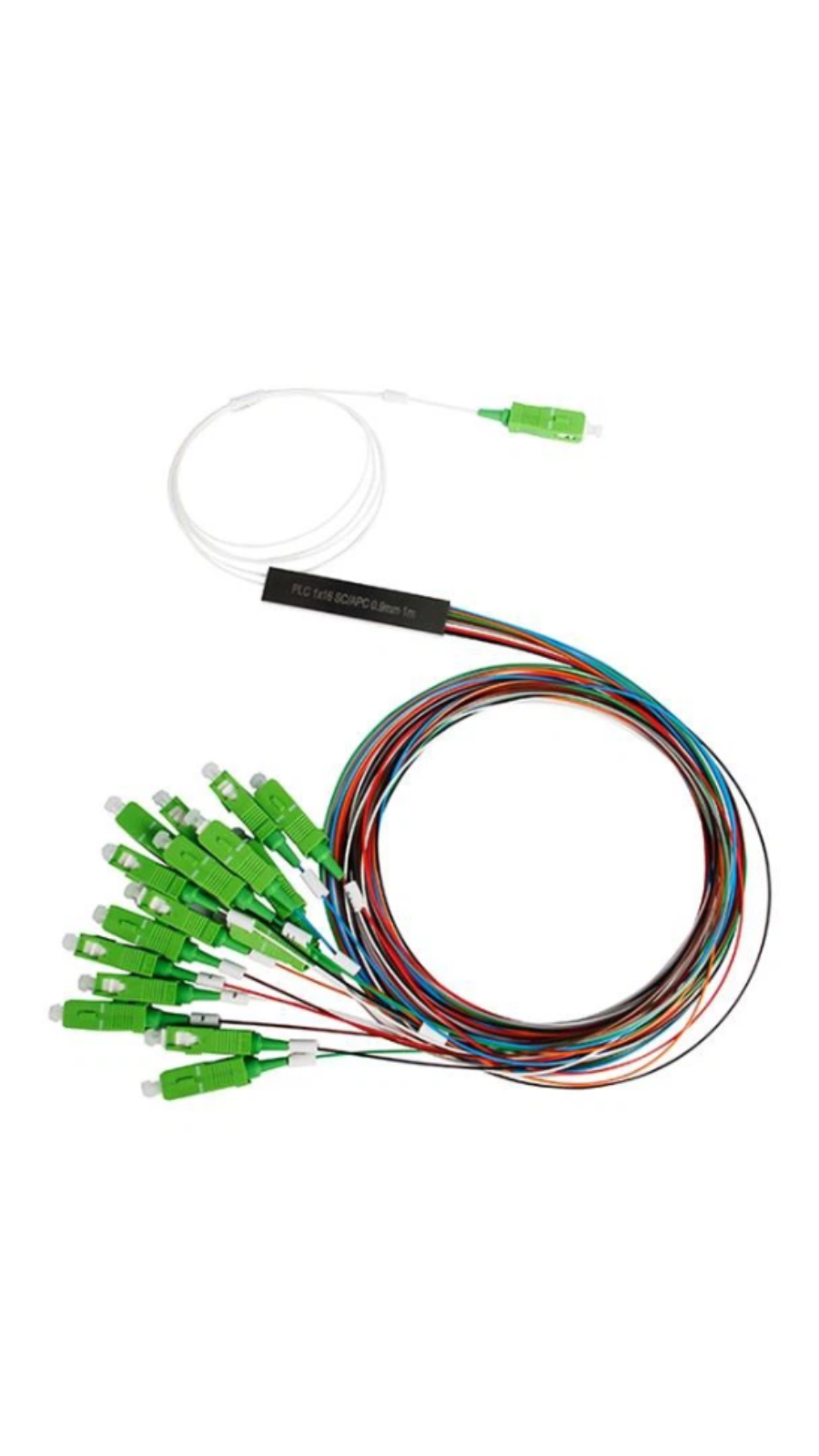 Divisor De Fibra Micro Óptico Sm 1x16 0.9sm Tipo Sc/plc