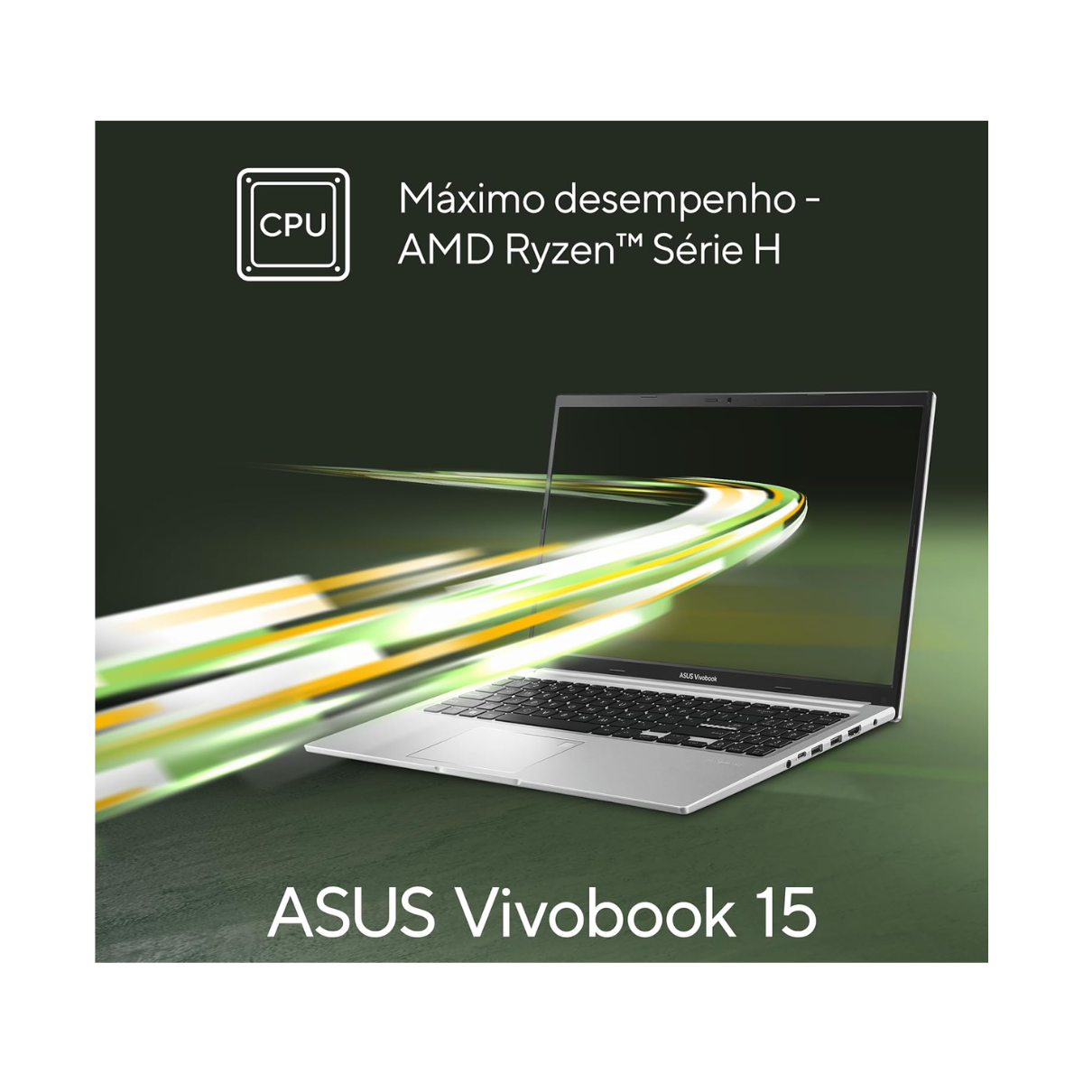 NOTEBOOK ASUS VIVOBOOK 15 RYZEN 7 4800H/8GB/SSD 256GB/15.6 FHD