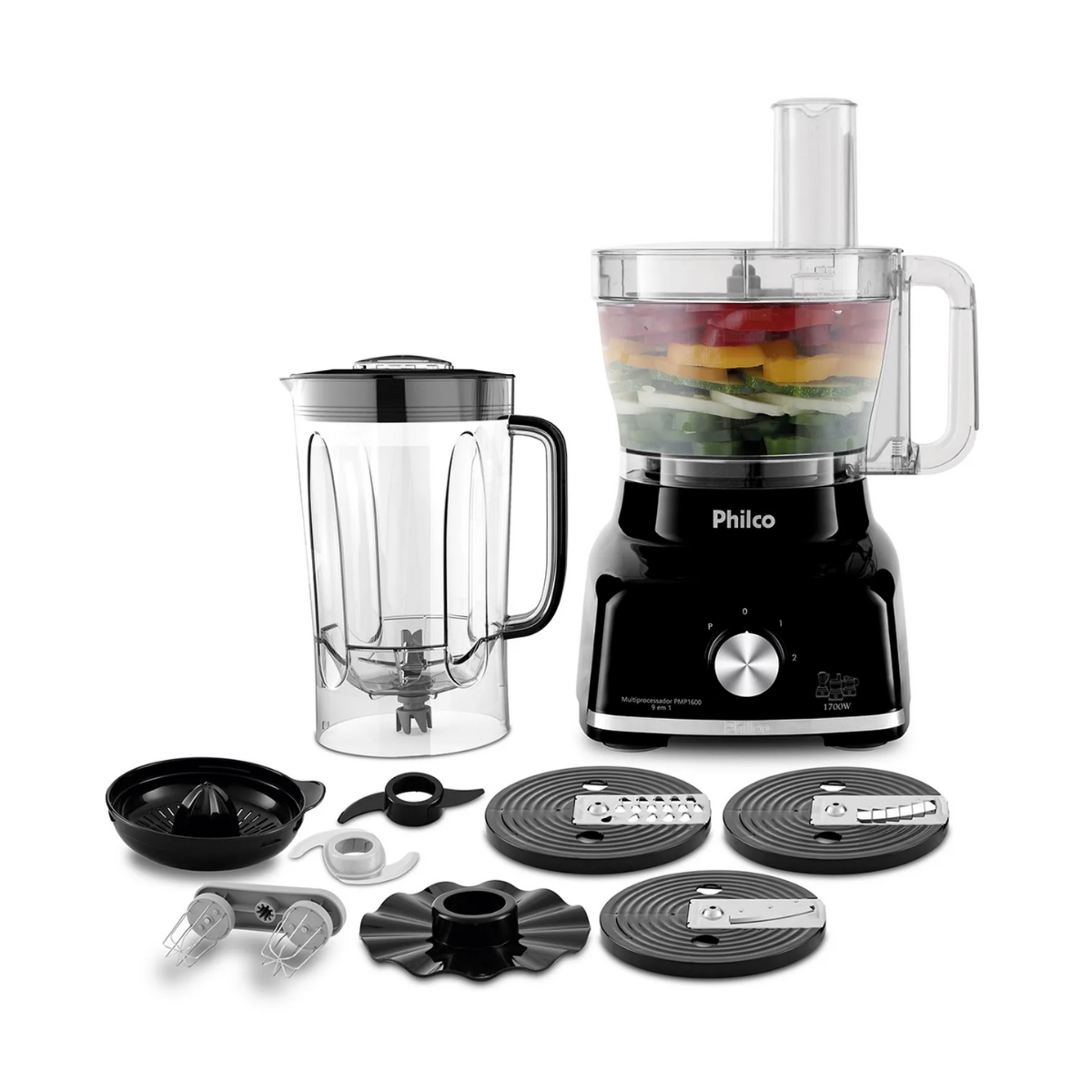 MULTIPROCESSADOR PHILCO PMP1600 9 EM 1 1700W 220V (OUTLET) OPEN - GPJ