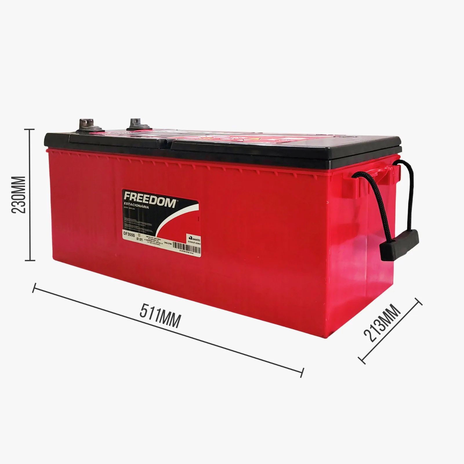 Bateria Estacionária Modelo DF3000 170Ah/185Ah Marca Freedom - PANTRON ...