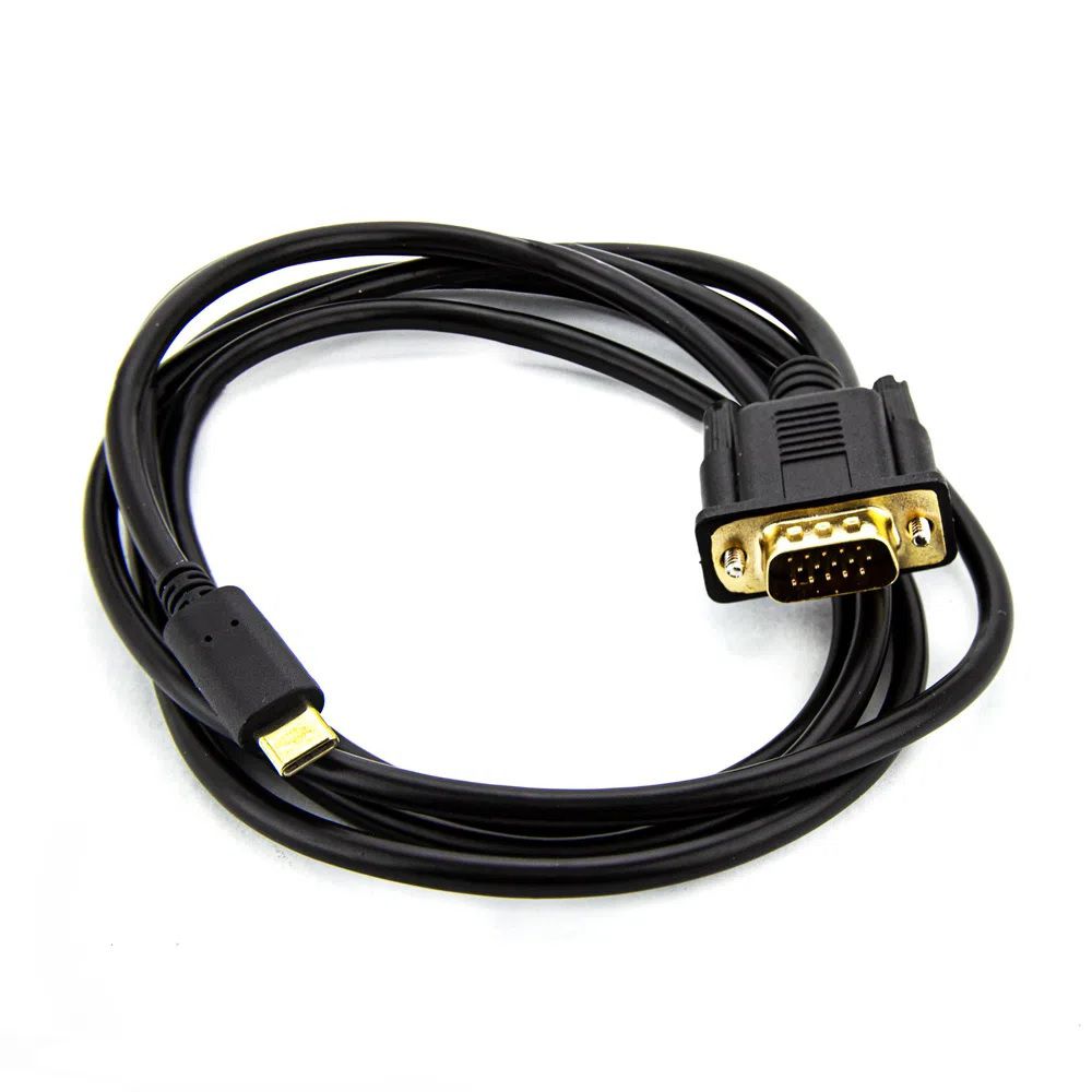 Cabo USB c Para VGA 1,80 metros - Celular - Conexão sem limites