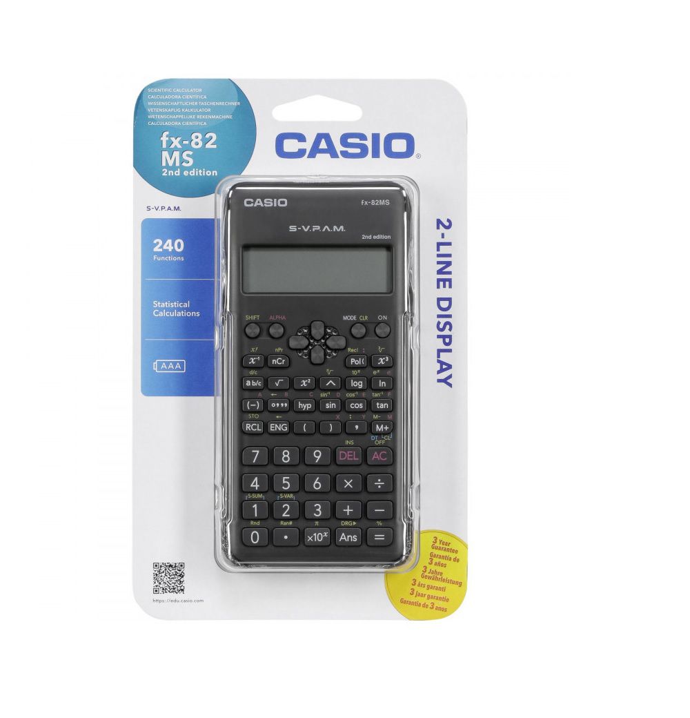 Calculadora Científica Casio Fx-82ms 240 Funções 2º Edição