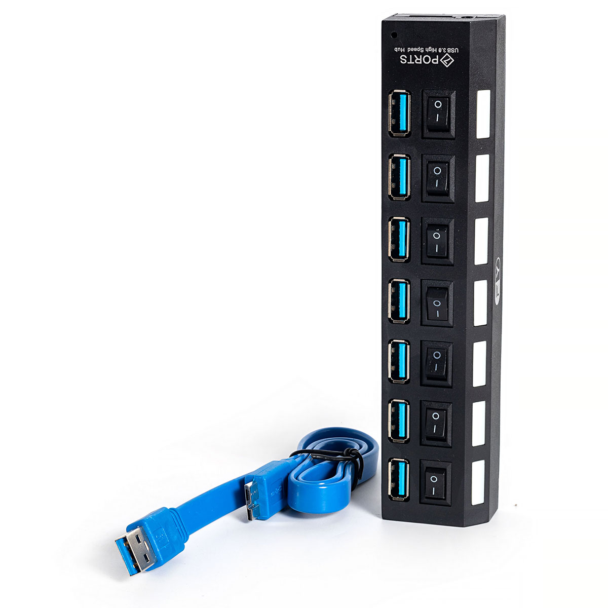 HUB com 7 portas USB 3.0 compacto - Ion Cabos