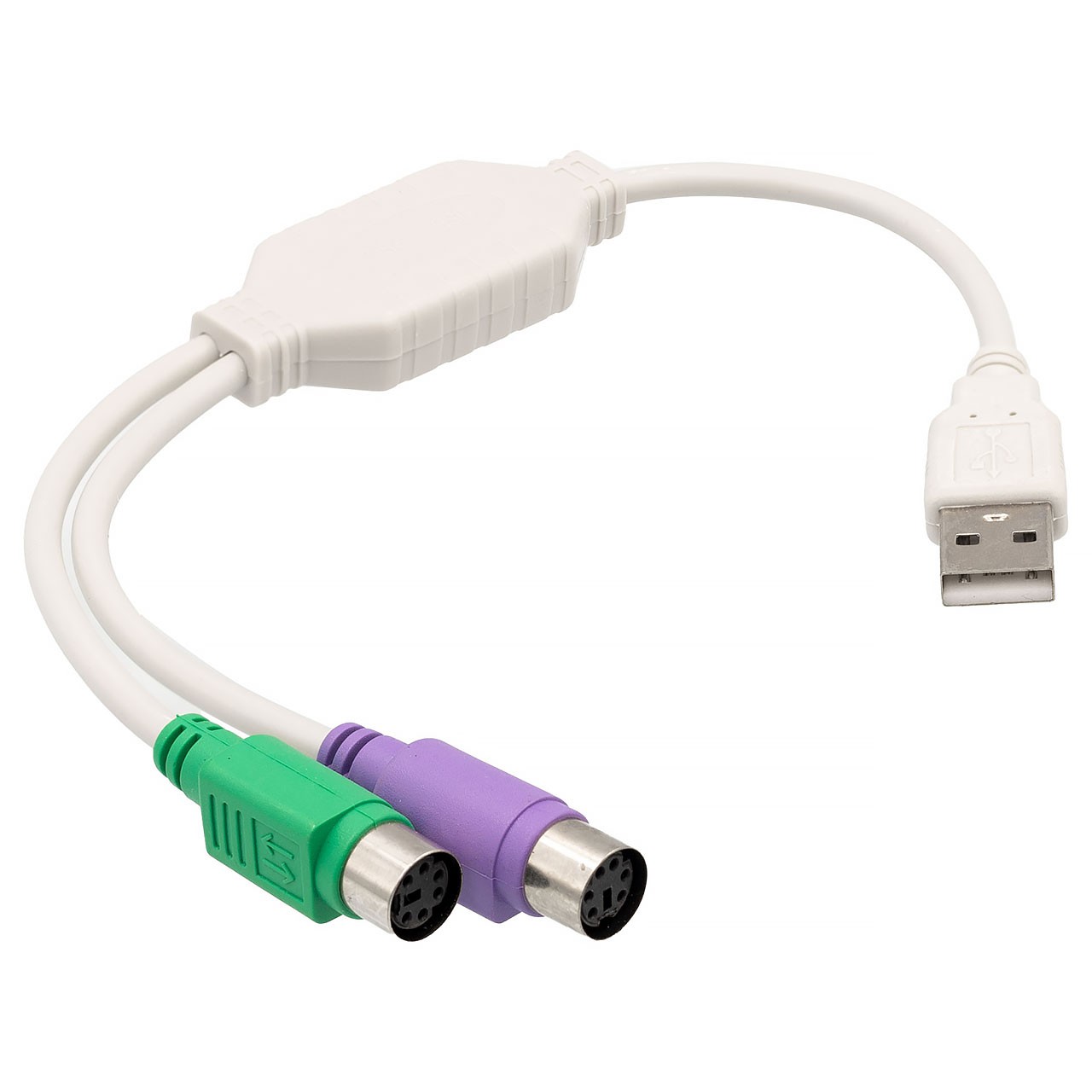 Adaptador USB-PS2 Teclado e Mouse - Ion Cabos