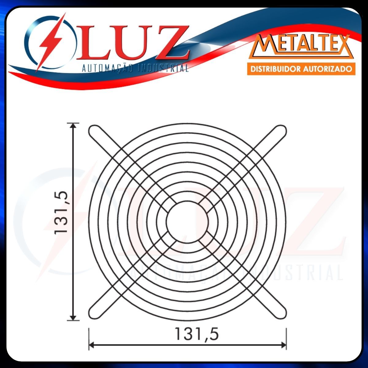 FG-150 | Grade Metálica para Ventilador 150x150mm | Metaltex - LUZ ...