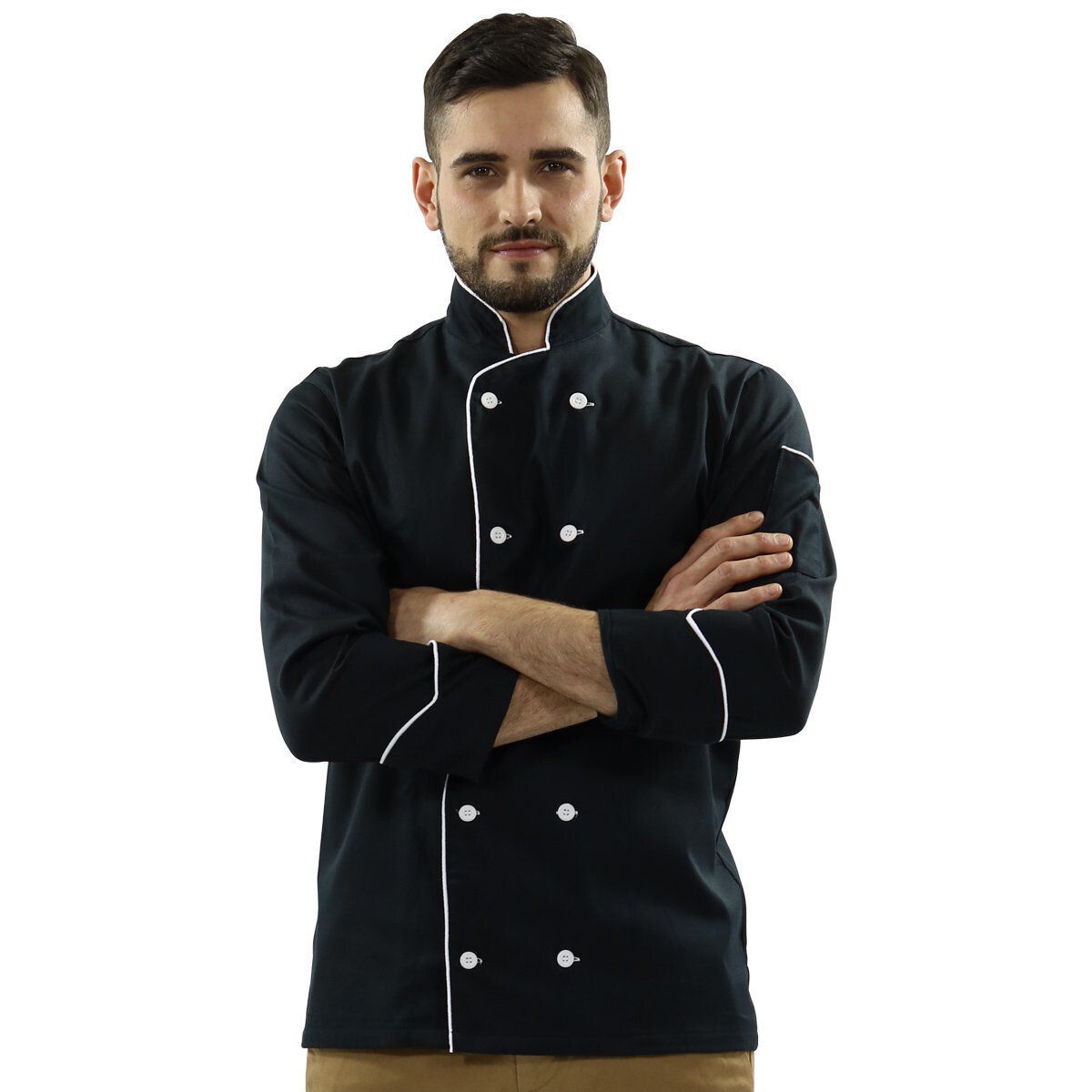 Dólmã Chef Cozinha Lorenzo Unissex 100% Algodão - Dr Chef - DR.CHEF