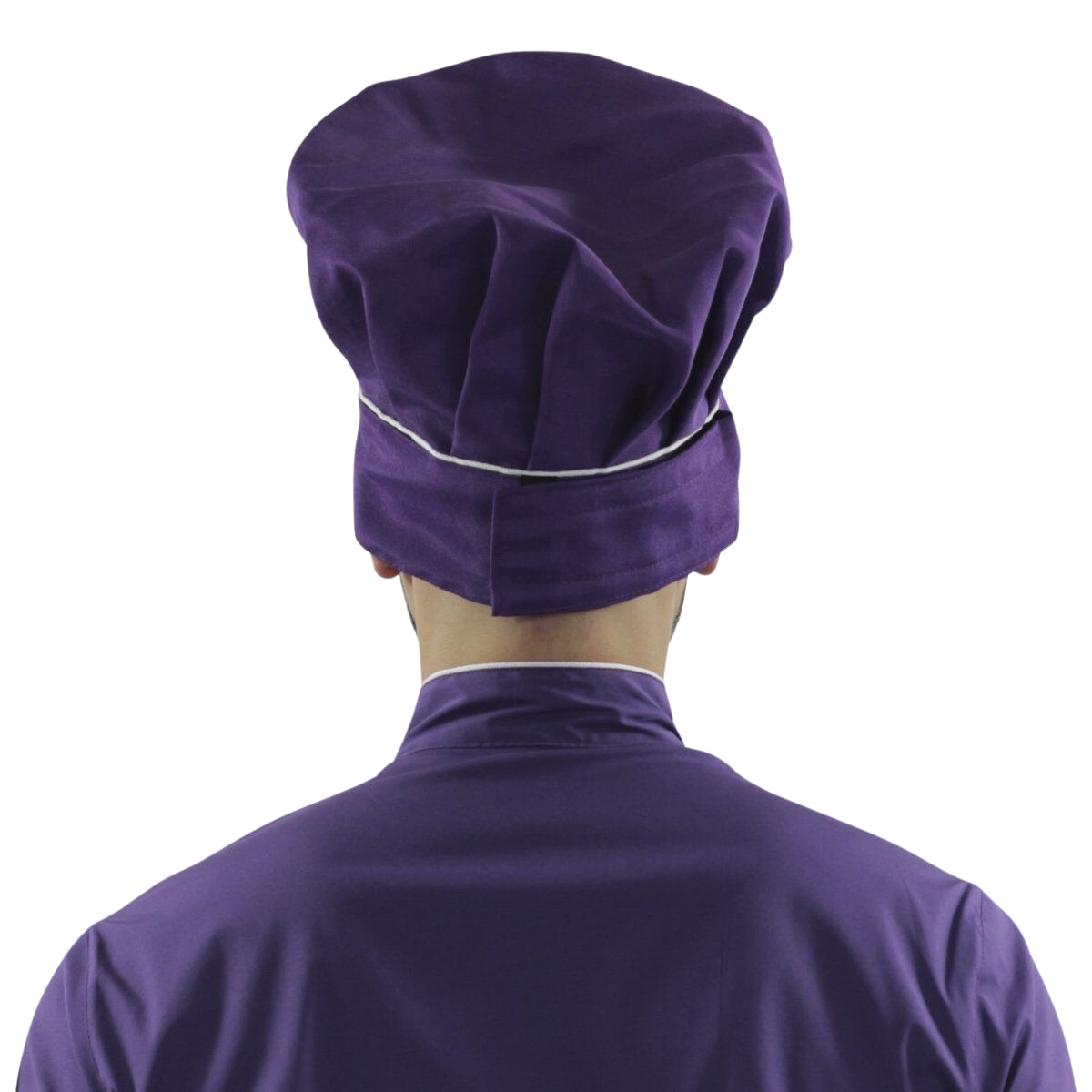 Chapéu para Chef Cozinha Profissional Roxo Branco - Dr Chef - DR.CHEF