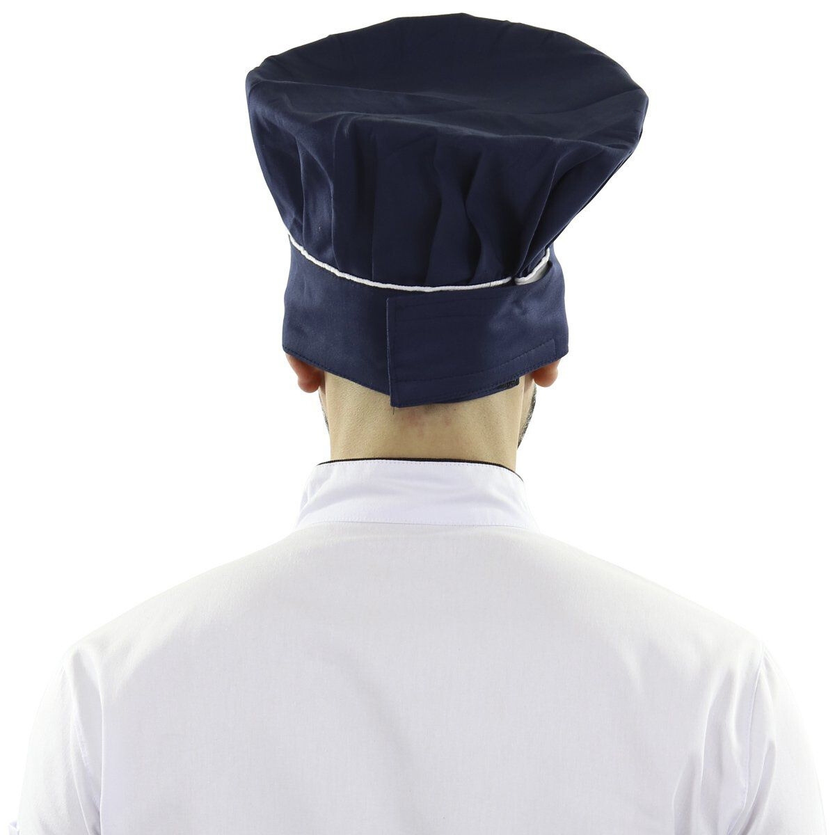 Chapéu Para Chef Cozinha Profissional Azul Escuro - Dr Chef - DR.CHEF