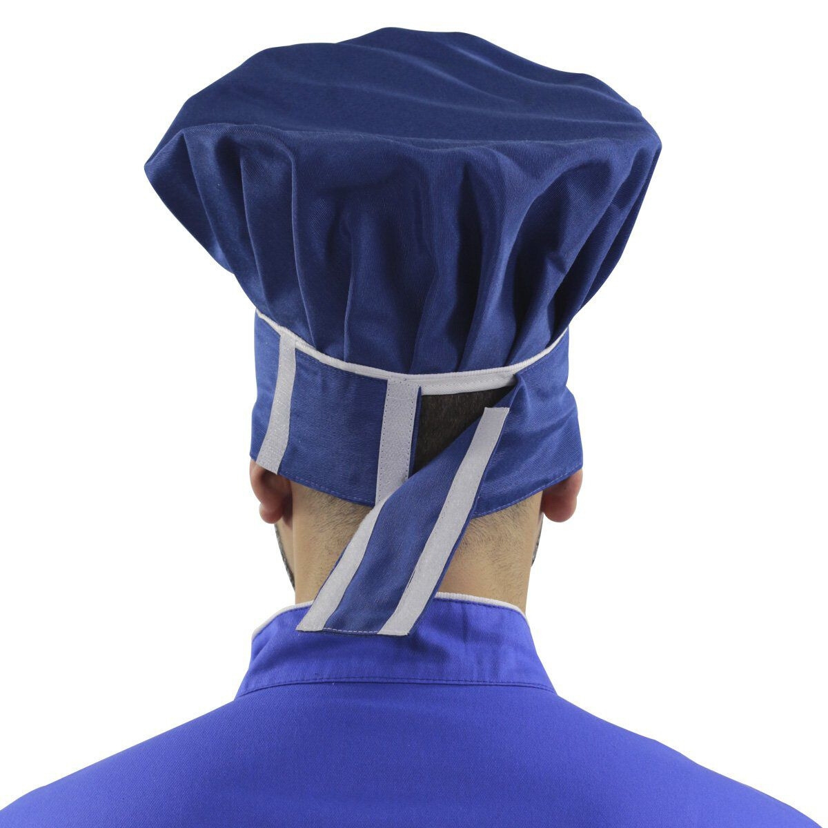 Chapéu Chef Cozinha Azul Elegance Profissional - Dr Chef - DR.CHEF