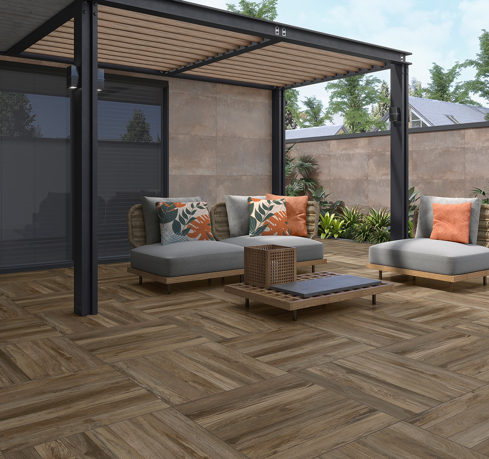 Porcelanato Damme Evora Deck Rur83114 83X83 - Brama Casa & Construções