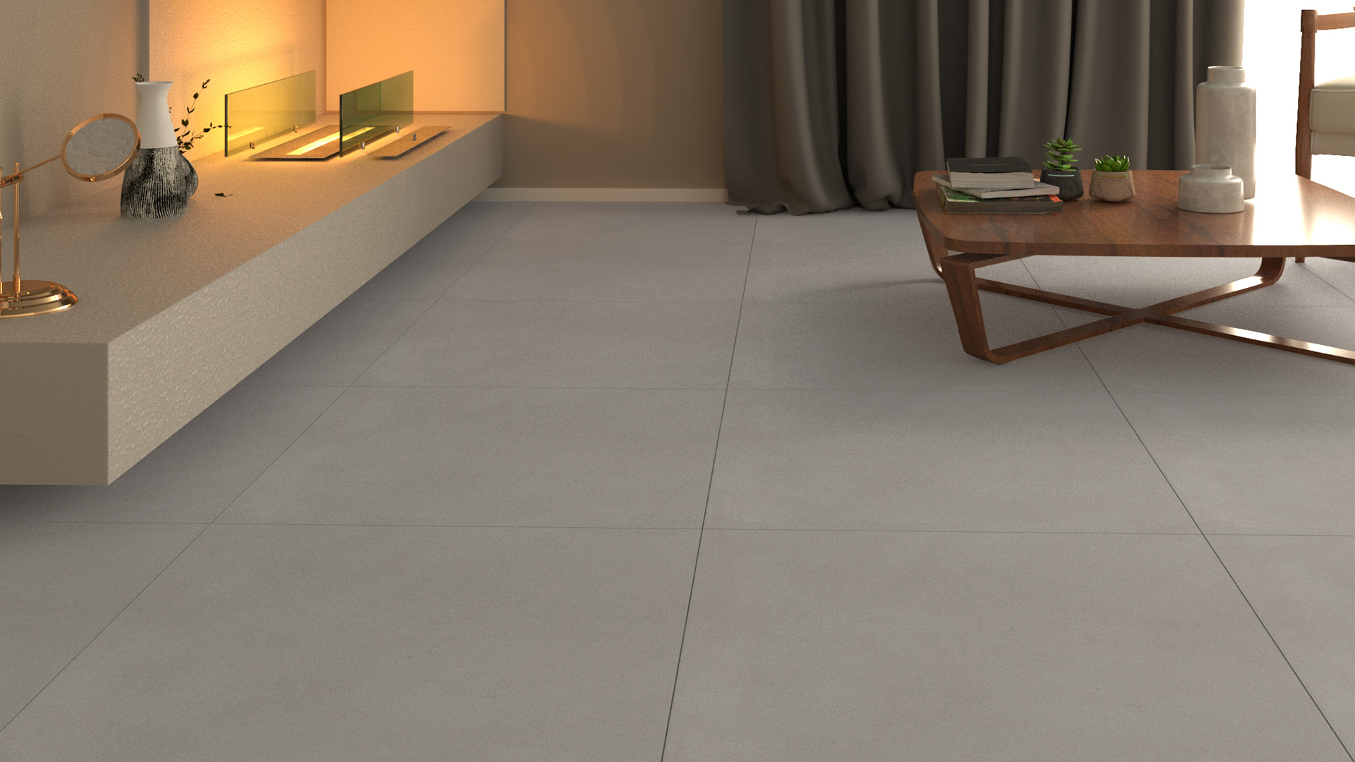 パラゴン 1/18  750Li グレー Porcelanato Villagres 710095 Montreal Grey 71,6X71,6 Cx2,56M²