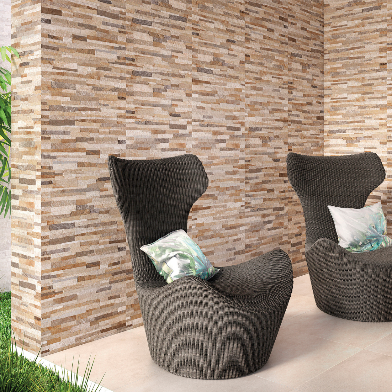 Revestimento Lef 33503 Canjinquinha Marrom 33X59 Cx2,30M² - Brama