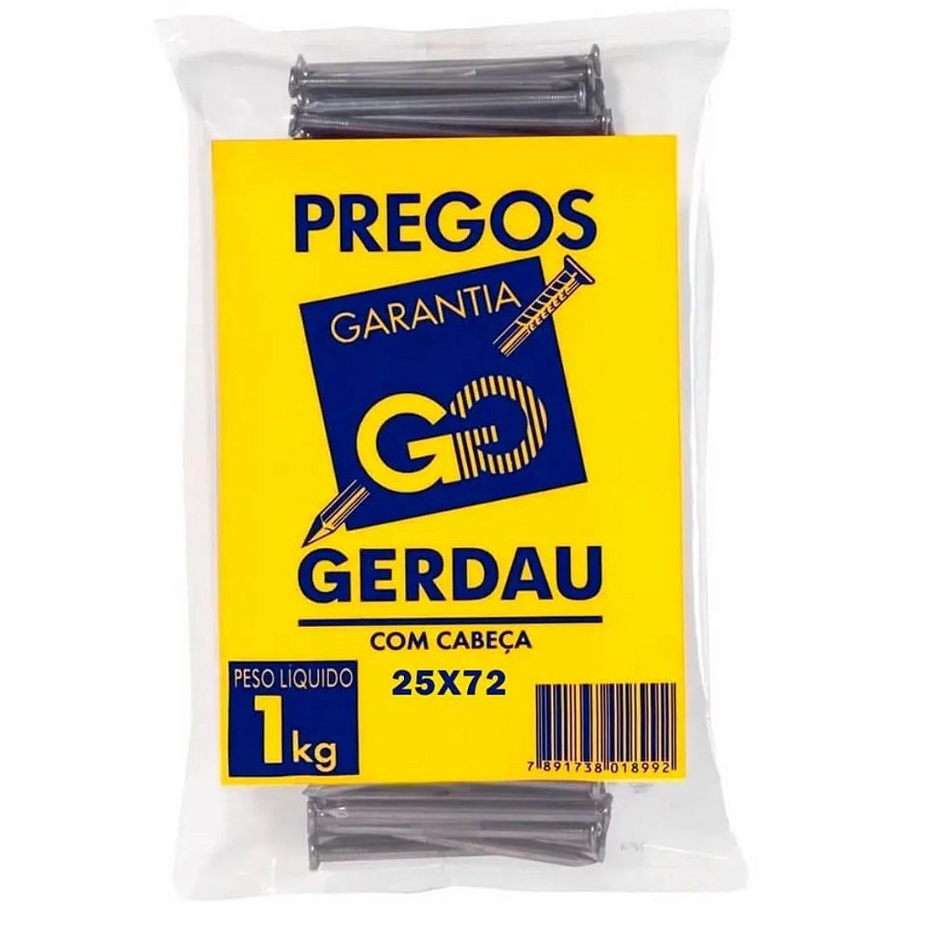 Prego 13 X 15 Gerdau/Belgo C/C - Brama Casa & Construções