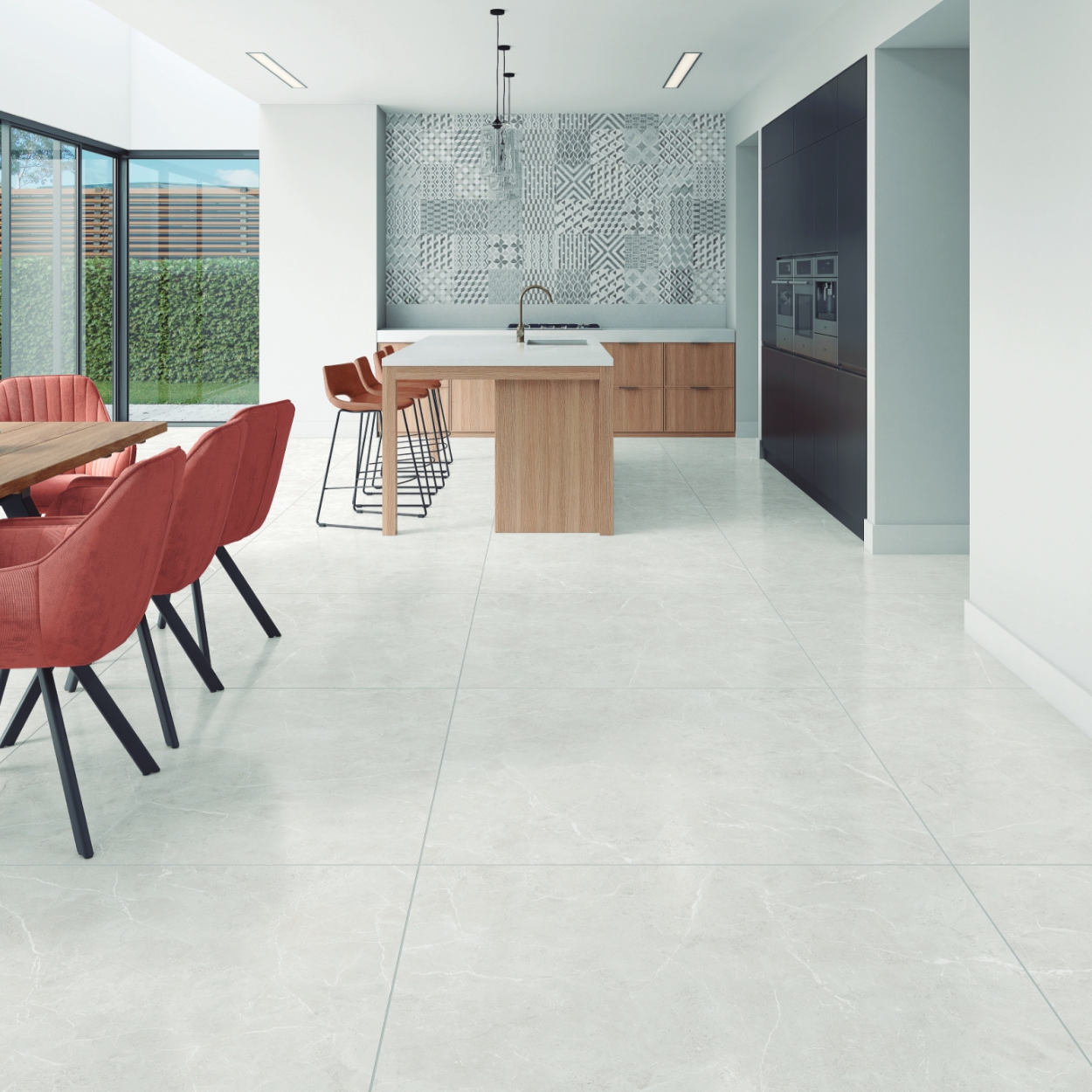 18-19 ASローマ エルシャーラウィ#92 M Porcelanato 83x83 Magdal Ice AR83185 Acetinado Damme - (Cx 2,07m²