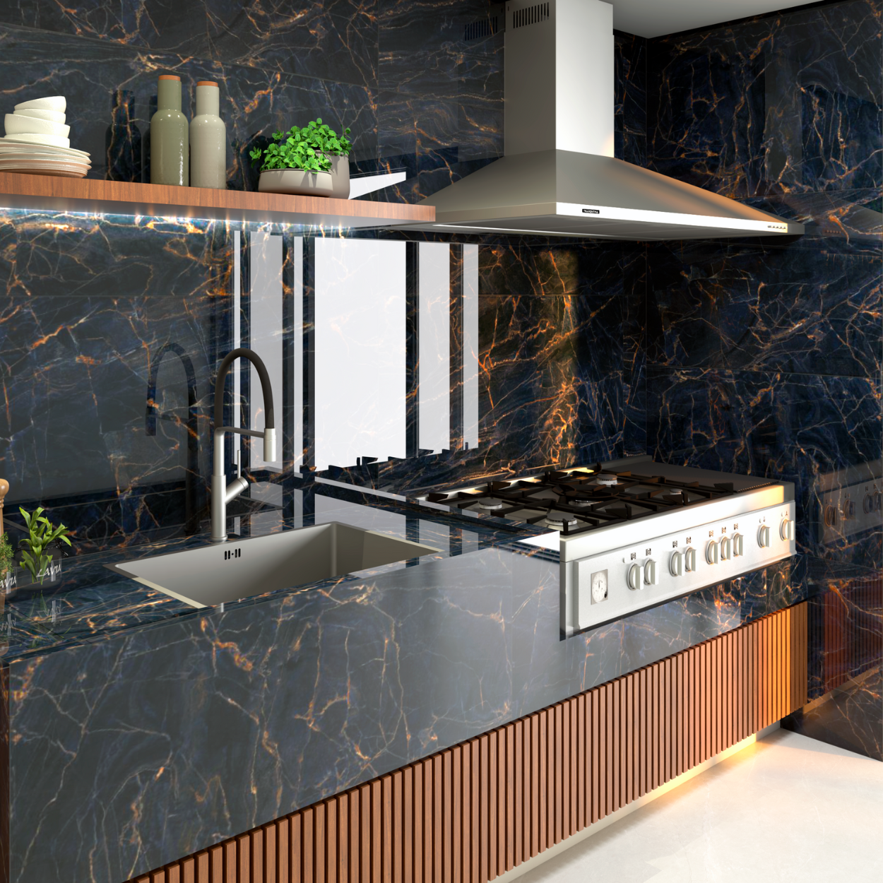 ホエルオー HP120 026/086 Porcelanato Helena Hpo120080 Hope Blue 61X120 Cx2,20M² - Brama