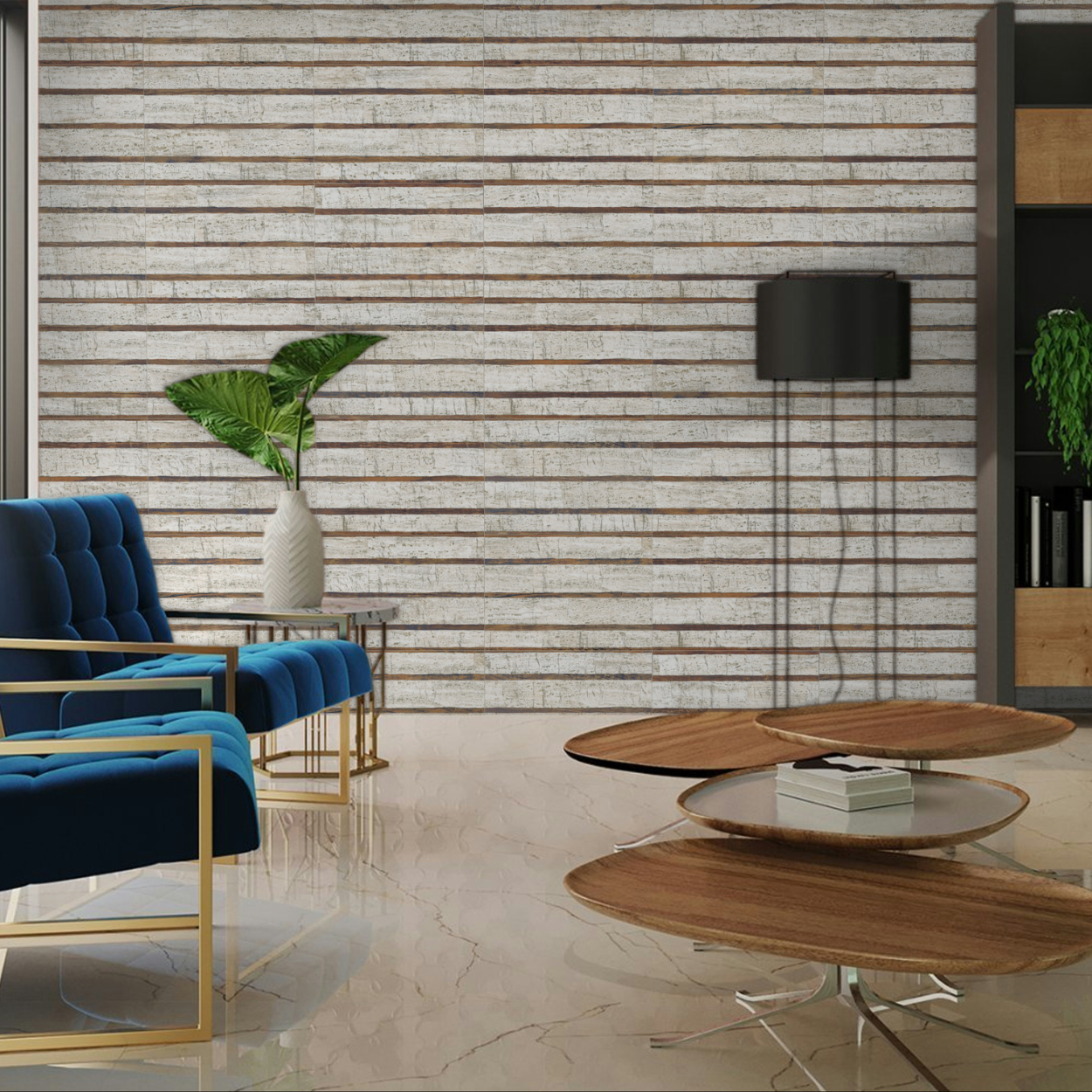 Porcelanato Ceusa 8198 Filetado Stone Rt 43,7X63,1 Cx1,65M²