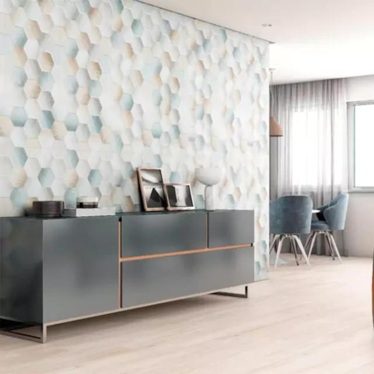 Revestimento Eliane Flake Geo Ma Rt 45X120 Cx1,62 M² - Brama Casa ...