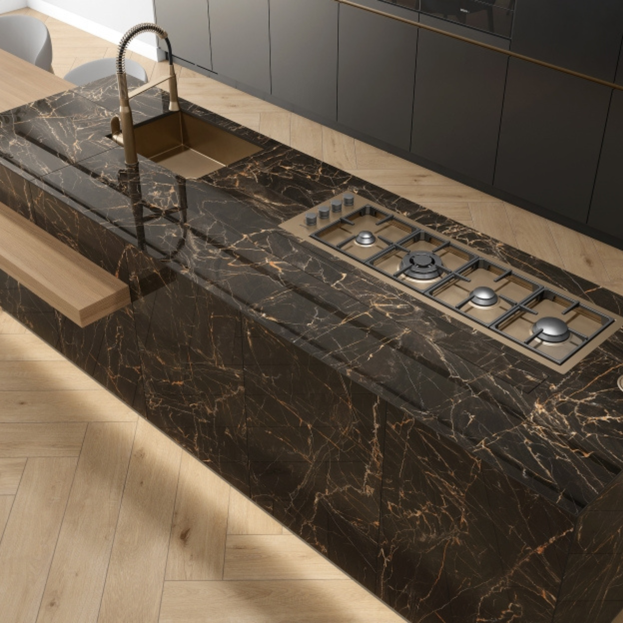 Porcelanato Teca Canela Acetinado 20x121 HAC200034 Helena | Brama
