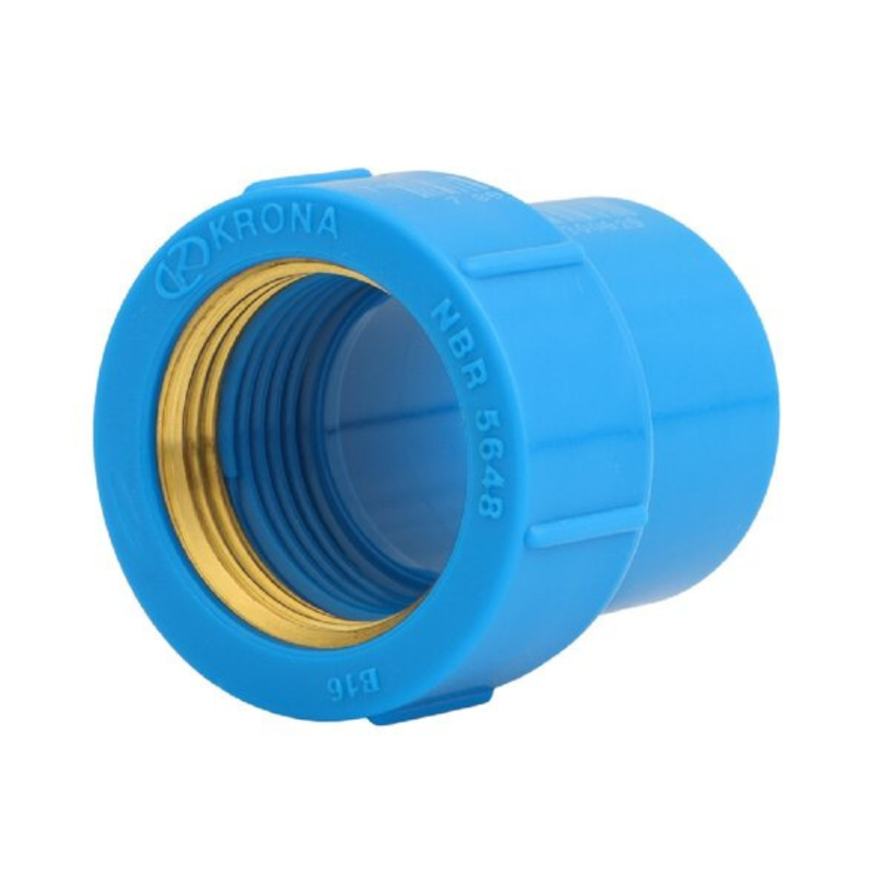 Luva Azul Soldável Bucha 25 x 1/2 - Krona - Brama Casa & Construções