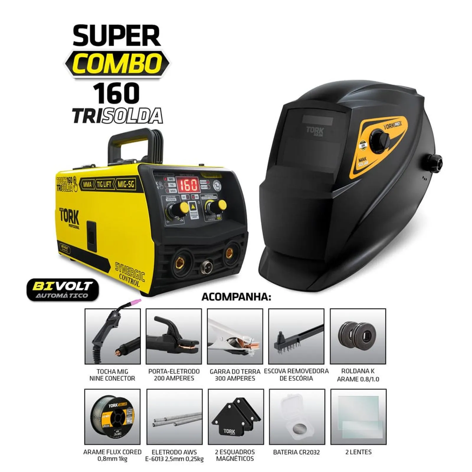 INVERSOR SOLDA TORK SUPER COMBO 160 TRISOLDA-CIMETS-7160-BIV
