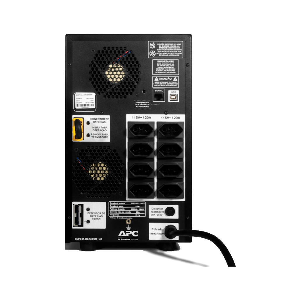 Nobreak APC Smart-UPS BR 2200VA BIV SMC2200BI-BR - Processtec ...