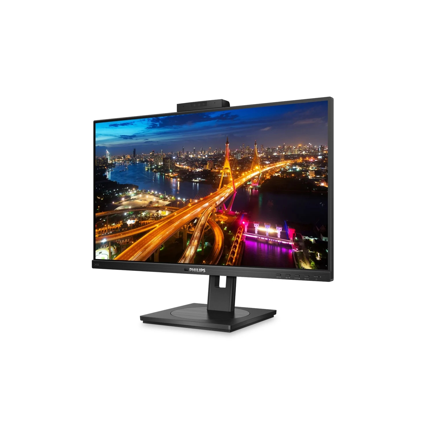 Monitor 24" Philips 242B1H LED Full HD 75HZ IPS Display Port Webcam ...