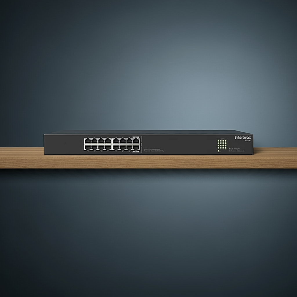 Switch Intelbras 16 Portas Gigabit S1116G - 4760114 - Processtec