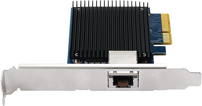 Carte Réseau 10G PCI-E AS-T10G2 – Port RJ45, Compatible ASUSTOR NAS & PC, Vitesse Jusqu’à 10 Gbps