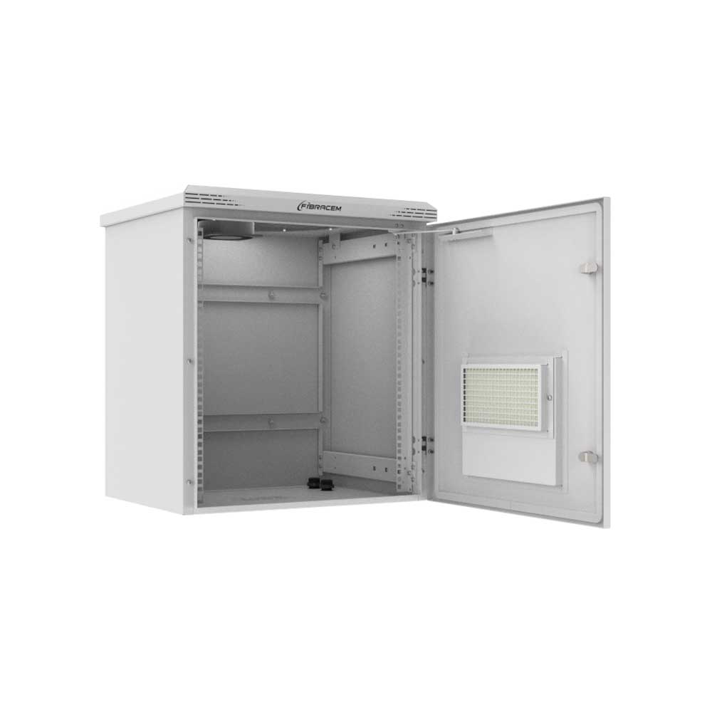 Chegar Racks Rack Outdoor Fibracem Em Aluminio 12U 450Mm P450 Cinza - Ba0046S000010 ...