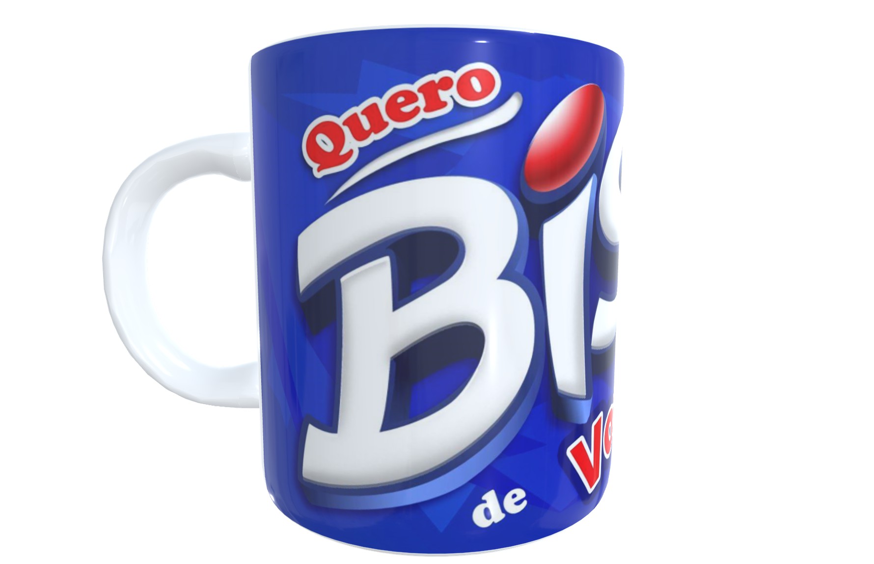 Caneca Personalizada Dia dos Namorados Páscoa Chocolate Quero Bis de Você