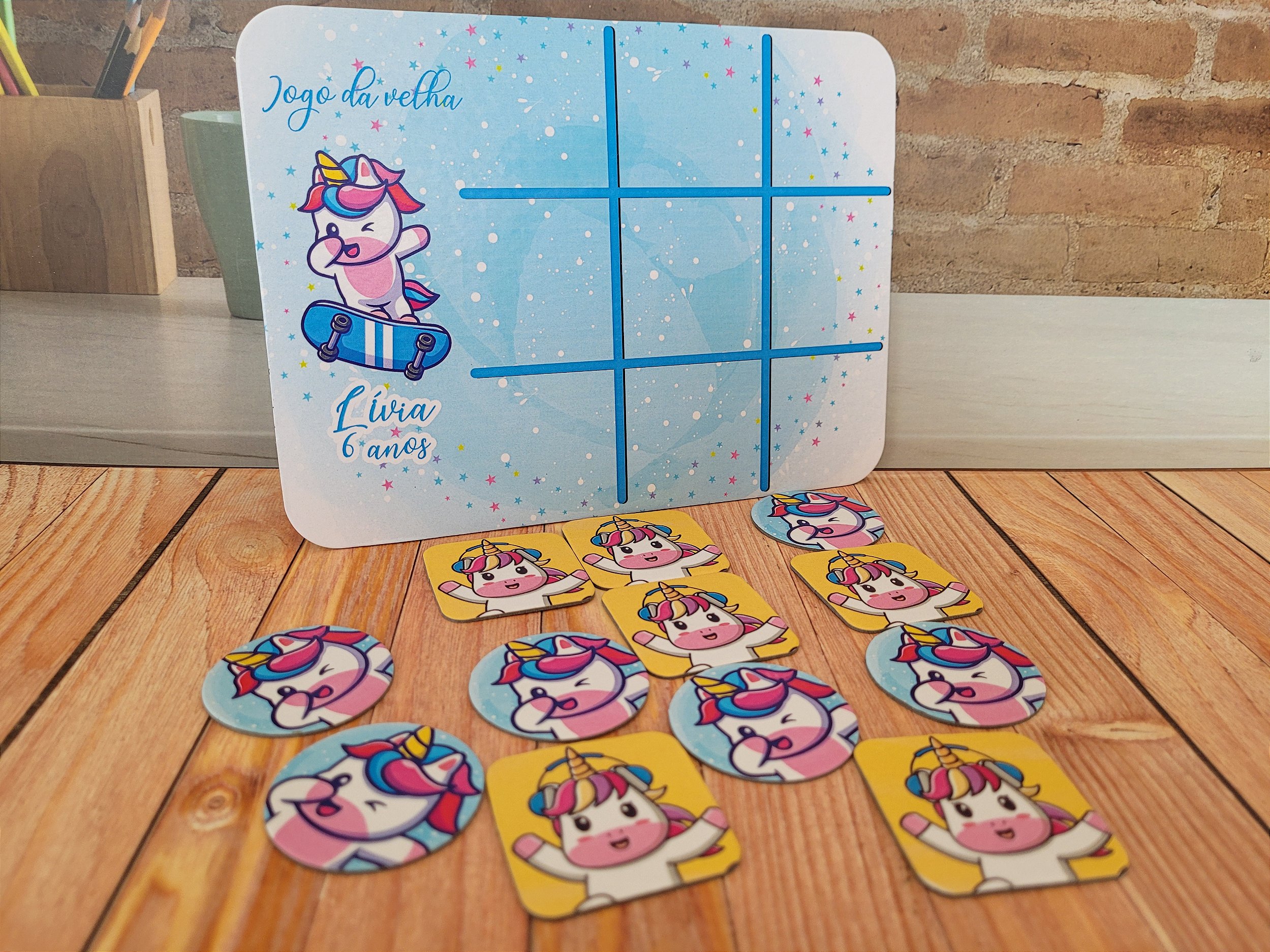 25 Jogos Da Velha Personalizados Lembrancinha Festa Infantil