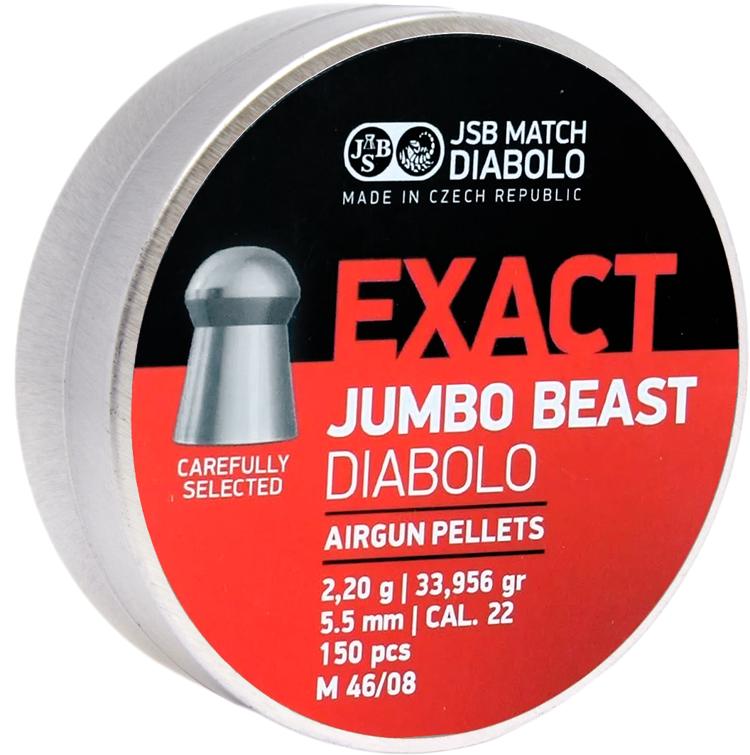JSB Exact Jumbo 5.51 - Diaboli In Piombo Da 1.030 G, Confezione Da 500 Pezzi