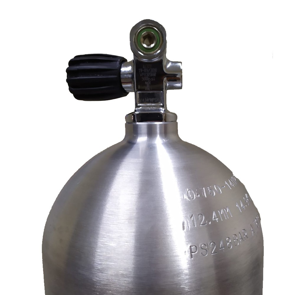 Cilindro de Alumínio para Mergulho (15,5 kg / 11.1L) Scuba S80 Fluxos Distribuidora Cilindro de Alumínio para Mergulho (15,5 kg / 11.1L) Scuba S80 Fluxos Distribuidora