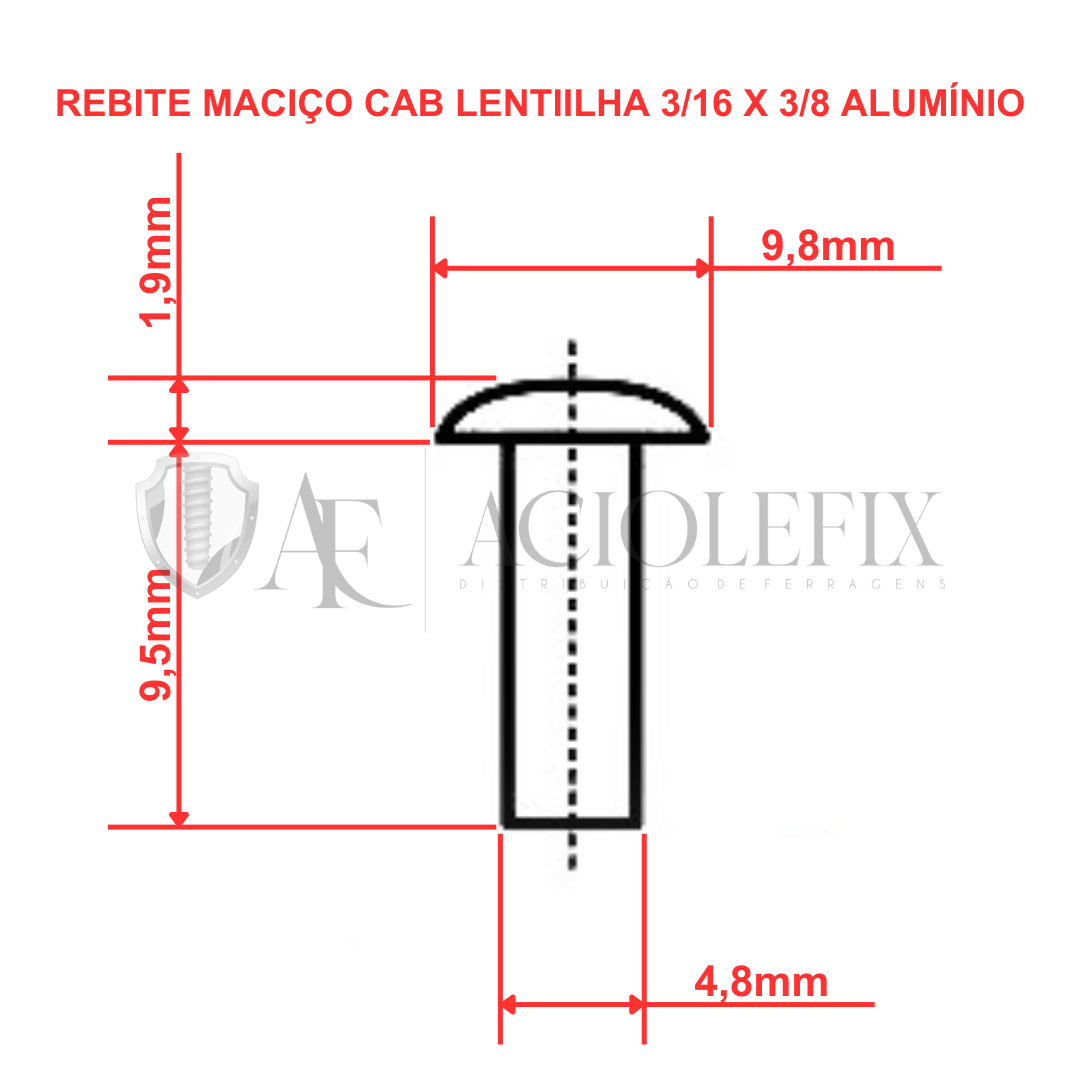 Rebite Maci o Cabe a Lentilha 3 16 X 3 8 Alum nio 4 8 X 9 5 1 Kg Rebite Maci o Cabe a Lentilha 3 16 X 3 8 Alum nio 4 8 X 9 5 1 Kg